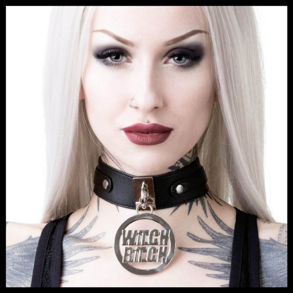 Killstar Jewelry - New! Killstar Witch Bit*h Gothic Choker Necklace
